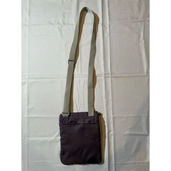 Eddie Bauer Unisex Purple Crossbody Travel Bag Adjustable Strap - Picture 5 of 9